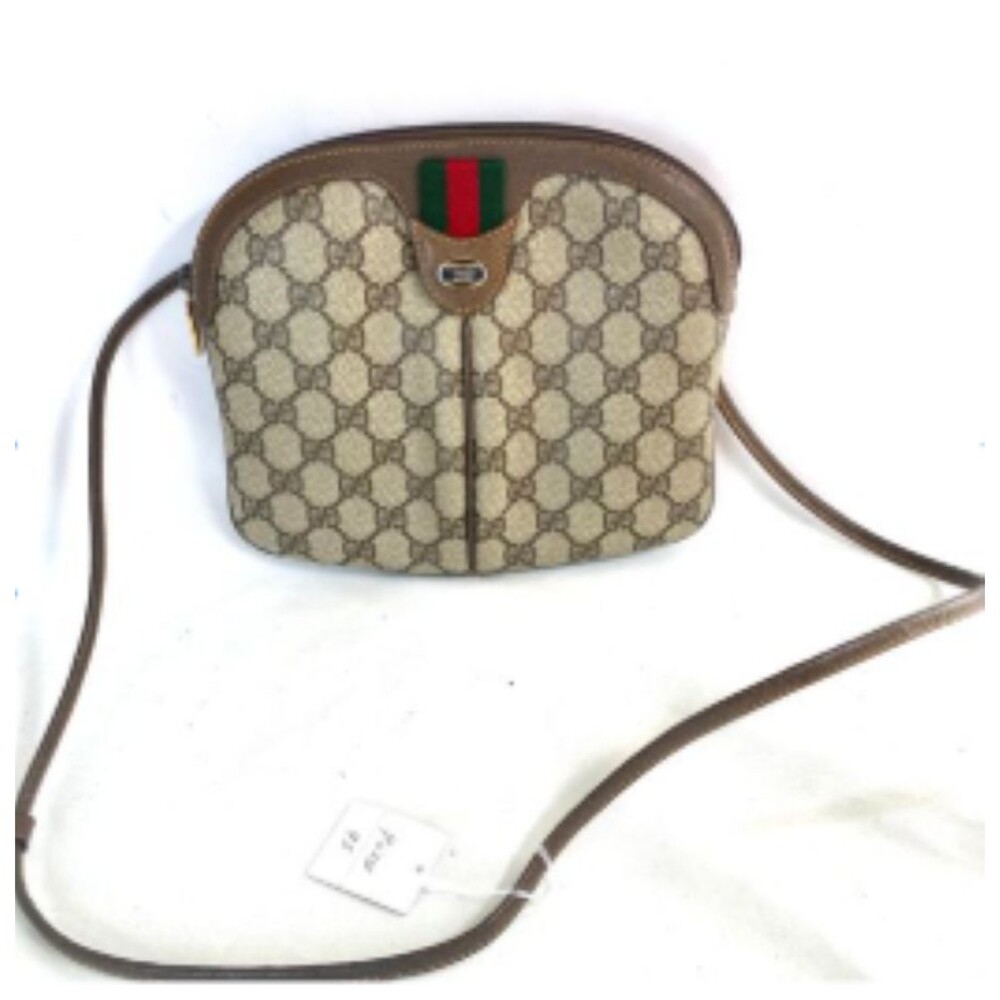 GUCCI Vintage Sherry Line GG Supreme PVC Crossbody Shoulder Bag Anniversary Ed.